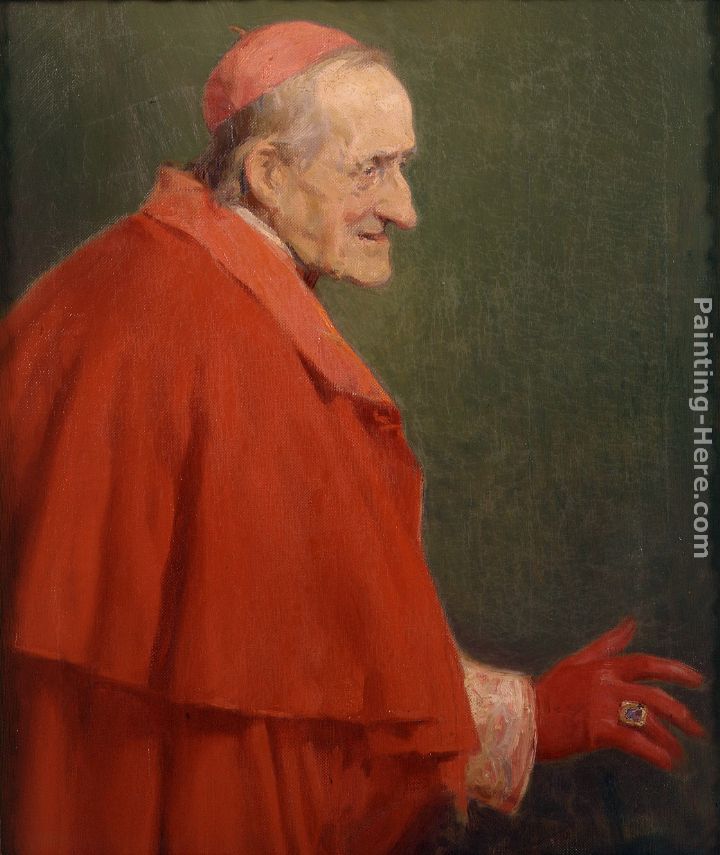 Cardenal romano painting - Jose Benlliure y Gil Cardenal romano art painting